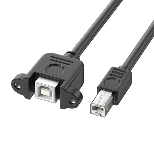 Zqxnt USB 2.0 Typb Drucker Scannerkabel Mit Schrauben Für Die Panelmontage Verlängerte Länge 480 Mbit/S Schneller Datenübertragung Zqxnt USB 2.0 Typb Drucker Scannerkabel Mit Schrauben Für Die Panelmontage Verlängerte Länge 480 Mbit/S Schneller Datenübertragung von Zqxnt