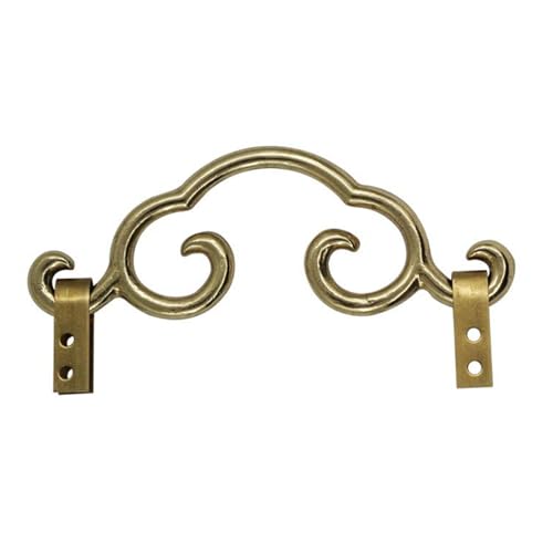Zqxnt Vintage Kupfer Wandhaken Mit Verzierter Rahmen Bleibender Kleiderbügel Für Glaskunstwerke Easy Mount Home Decor (120 Chars) Antiker Kupferwandhaken von Zqxnt