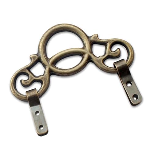 Zqxnt Vintage Kupfer Wandhaken Mit Verzierter Rahmen Bleibender Kleiderbügel Für Glaskunstwerke Easy Mount Home Decor (120 Chars) Antiker Kupferwandhaken von Zqxnt