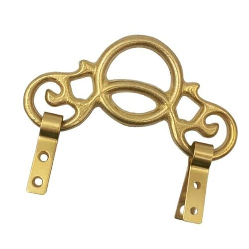 Zqxnt Vintage Kupfer Wandhaken Mit Verzierter Rahmen Bleibender Kleiderbügel Für Glaskunstwerke Easy Mount Home Decor (120 Chars) Antiker Kupferwandhaken von Zqxnt