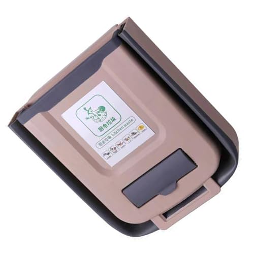 Zqxnt Wandmagnierte Mülleimer Dose Abfall Abfallbehälter 7l/10L Küche Hanging Müllbehälter Müll Recycling Staubköpfe Mülleimer Wandmagel Mülleimerdose von Zqxnt