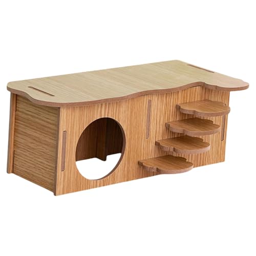 Zqxnt Zwerghamster Verstecke Natürliche Holzkletterleiter Für Kleine Hamster Sicheres Kauenspielzeug Für Kleine Tiere Holz Hamster Versteck von Zqxnt