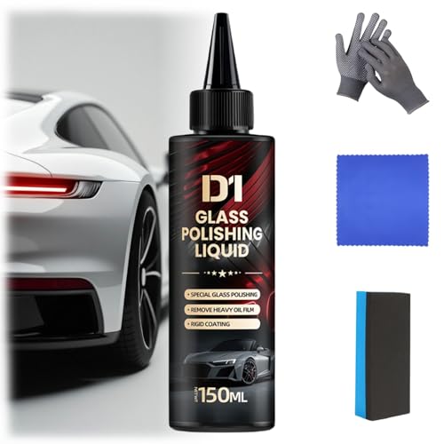 D1 Glass Polishing Liquid, Auto Glass Scratch Care Polishing Fluid, Anti-Fog Hydrophobic Coating Spray, Eliminates Coatings, Waxes, Oils and More (1pcs) von ZrdlqlLcjxy