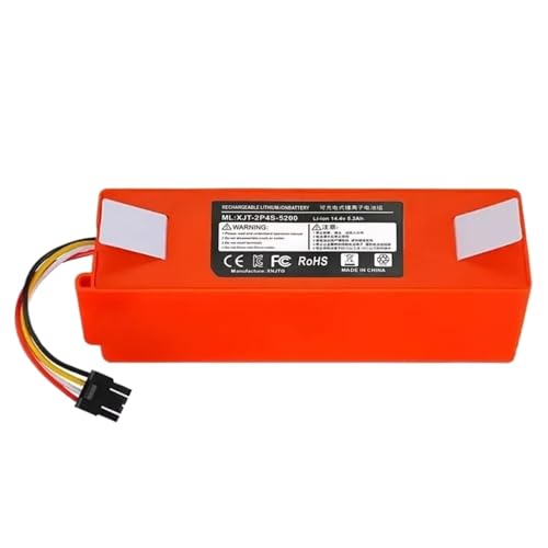Zrksgbvyct Staubsauger-Li-Ionen-Akku, 14,4 V, 5200 MAh. Kompatibel Mit Roborock S55, S60, S65, S50, S51, S5 MAX, S6 Roboterstaubsauger von Zrksgbvyct