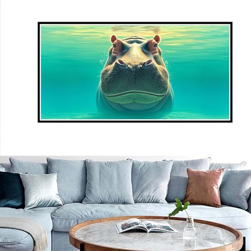 Nilpferd Malen Nach Zahlen Erwachsene, DIY Malen Nach Zahlen Tier Malen Nach Zahlen Kinder Anfänger, Handgemalt Ölgemälde Kit mit 3-Pinseln und Acrylfarbe, Herbst Deko Schlafzimmer, Canvas 40x80cm Nilpferd Malen Nach Zahlen Erwachsene, DIY Malen Nach Zahlen Tier Malen Nach Zahlen Kinder Anfänger, Handgemalt Ölgemälde Kit mit 3-Pinseln und Acrylfarbe, Herbst Deko Schlafzimmer, Canvas 40x80cm von Zsoxooll