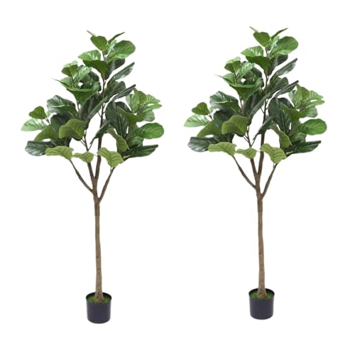 Zstar 2 Stück Künstlicher Geigenblatt Feigenbaum,180cm Groß künstlichen Geigenblatt-Feigenbäumen in Töpfen, Ficus-Lyrata Topfpflanzen für Wohnzimmer, Büro, Garten Dekoration Zstar 2 Stück Künstlicher Geigenblatt Feigenbaum,180cm Groß künstlichen Geigenblatt-Feigenbäumen in Töpfen, Ficus-Lyrata Topfpflanzen für Wohnzimmer, Büro, Garten Dekoration von Zstar