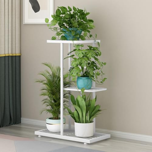 Zstar 3 Etagen Pflanzenregal Blumenregal, Pflanzenständer Blumenständer Metall Blumentopfständer Blumentreppe Blumenbank für Innen, Blumenregal Pflanzentreppe für Balkon Wohnzimmer, Weiß Zstar 3 Etagen Pflanzenregal Blumenregal, Pflanzenständer Blumenständer Metall Blumentopfständer Blumentreppe Blumenbank für Innen, Blumenregal Pflanzentreppe für Balkon Wohnzimmer, Weiß von Zstar