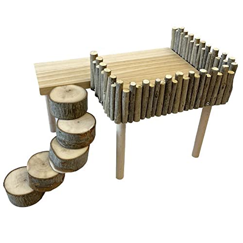 Zstar Hamsterplattform Holzhamster Kletterplattform Holzständer Regal für Hamster, Kleiner Haustierspielplatz Kletterzubehör Hamster Aktivität Plattform mit Leiter Hamster Käfig Zubehör Zstar Hamsterplattform Holzhamster Kletterplattform Holzständer Regal für Hamster, Kleiner Haustierspielplatz Kletterzubehör Hamster Aktivität Plattform mit Leiter Hamster Käfig Zubehör von Zstar