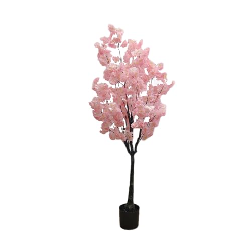 Zstar Künstlicher Kirschblütenbaum, 150cm Groß Künstlicher Topfbaum Pflanze, Kirschblütenbaum im Topf Realistischer Kirschblütenbaum Zimmerpflanze für Wohnzimmer Schlafzimmer Büro Deco von Zstar