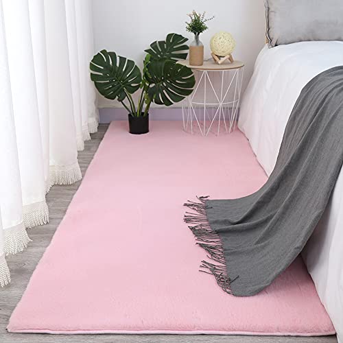 Zswpyq Hochflor Teppich wohnzimmerteppich Langflor - Teppiche für Wohnzimmer flauschig Shaggy Schlafzimmer Bettvorleger Carpet,Pink a,200 x 300 cm von Zswpyq