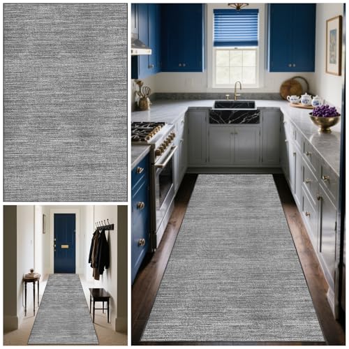 Läufer Teppich Flur Teppichläufer Flur Lang Küchenläufer 80 x 150 cm Schmutzfangmatte Innen Rutschfeste Maschinen Waschbare Fußmatte Küchenteppich Läufer für Küche Schlafzimmer Wohnzimmer Eingang von Zteiuqx