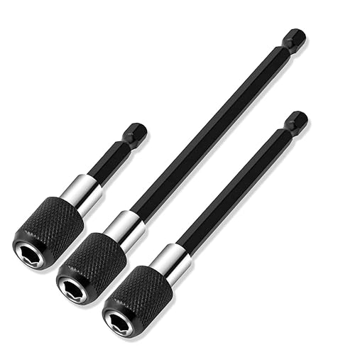 Bithalter Magnetisch，3 Stück Bit Halterung，Schnellwechsel Bithalter，Schnellwechsel Bithalter Magnetisch，Bithalter Akkuschrauber， FüR Akkuschrauber Bohrmaschine Schlagschrauber Akkuschrauber von Zthluyc