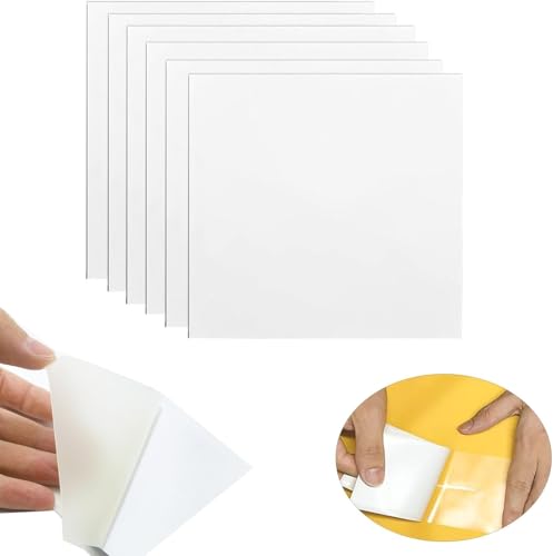 Ztolbriy Aufblasbares Flicken-Reparaturset, selbstklebend wasserdicht TPU, Pool-Reparaturflicken, 8.8cm x 8.8cm, transparenter Vinyl-Reparaturflicken für aufblasbaren Pool, Schwimmring, 6PCS von Ztolbriy