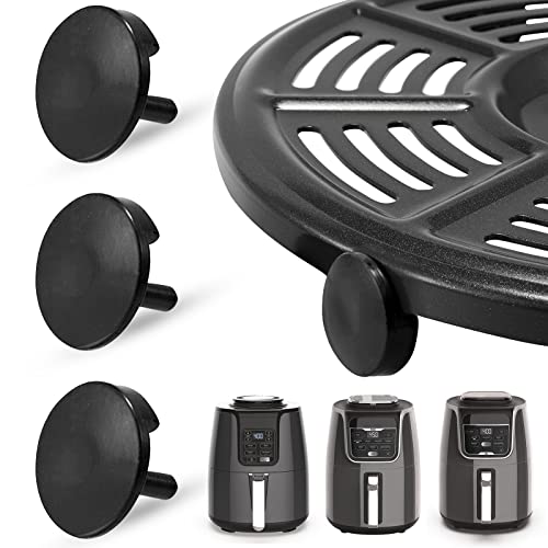 Luftfritteuse Gummipuffer für Ninja, 8 Packungen Ersatz Wiederverwendbar Hitzebeständig Lebensmittelqualität Silikon Luftfritteuse Gummifüße Tabs Tipps Zubehör für Ninja Air Fryer Grill Pfanne Platte von ZuKaYeHome