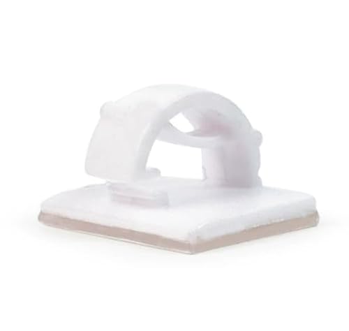 100 Stück Kabelhalter Selbstklebend für Kabelorganisation - Robuste Kabelclips mit Klebepad für Innen- und Außeneinsatz, für Schreibtisch, Zuhause, Büro und Lichterkettenbefestigung 100 Stück Kabelhalter Selbstklebend für Kabelorganisation - Robuste Kabelclips mit Klebepad für Innen- und Außeneinsatz, für Schreibtisch, Zuhause, Büro und Lichterkettenbefestigung von Zuahaly