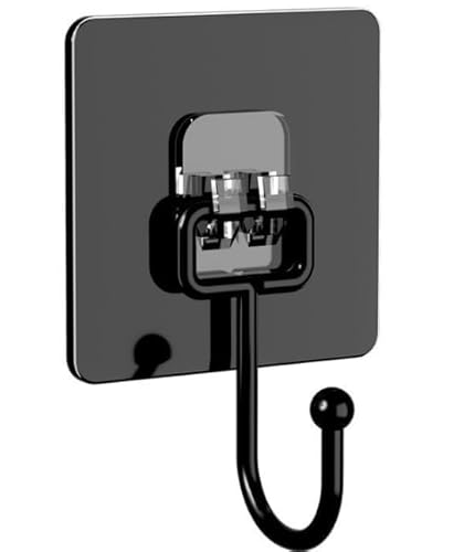 Haken Selbstklebend, 15 Stück Extra starke Klebehaken in Schwarz,Wasserdichte und spurlos entfernbare Handtuchhaken für Badezimmer, Küche, Wand- und Deckenanwendungen sowie für Schlüssel und Rucksäcke Haken Selbstklebend, 15 Stück Extra starke Klebehaken in Schwarz,Wasserdichte und spurlos entfernbare Handtuchhaken für Badezimmer, Küche, Wand- und Deckenanwendungen sowie für Schlüssel und Rucksäcke von Zuahaly