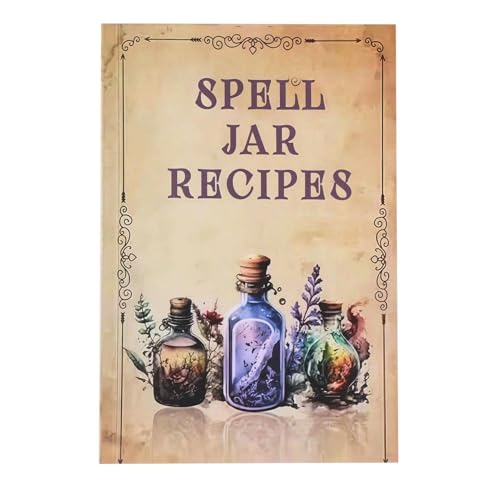 Zuasdvnk Hexen-Bastelbuch mit Zaubersprüchen, klarer Druck, umfassender Leitfaden mit detailliertem Inhalt, Zaubererzubehör für Zuhause, Schule, Reisen, Partys, Versammlungen von Zuasdvnk