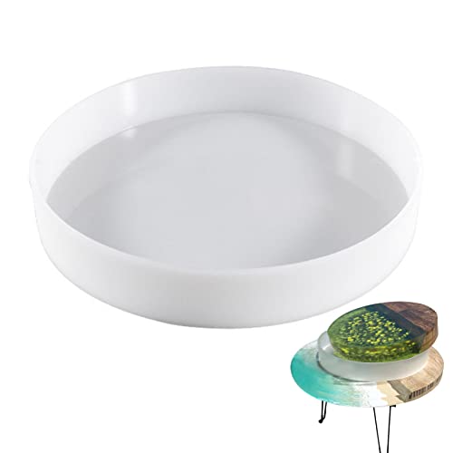 Zuasdvnk Runde Silikonform Epoxidharz Silikonformen Epoxidharz Rund Große 36cm Gießform Epoxidharz Formen Large Resin Tray Molds für Herstellung von Obst Tee Tablett von Zuasdvnk