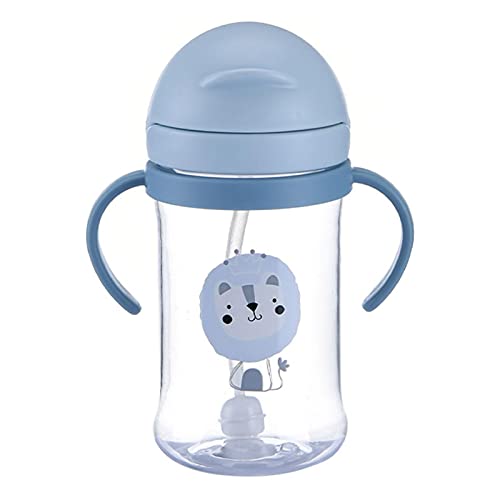 Zuasdvnk - Trinklernbecher für Kinder, 2-in-1, 100 % wasserdicht, auslaufsicher, leicht zu öffnen, 400 ml von Zuasdvnk