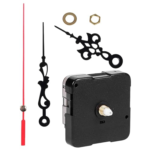 Zuasdvnk Uhrwerk-Ersatz, Uhrwerk-Ersatzsatz - Uhrenbausatz Motoraustausch,Großer Uhrmechanismus, Uhr-Reparatur-Ersatz mit Haken, Uhrwerk-Metalluhr-Nadel-Set zum Basteln von Zuasdvnk