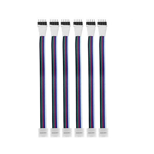 ZUCHINI RGBW LED-Streifen, 5-polig, lötfreier Stecker für 10 mm 5050 RGBW/RGBWW LED-Streifen von Zuchini