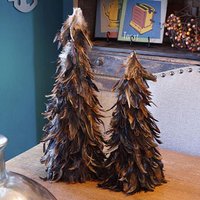 Dekorativer Halber Bronze Feder Baum Für Weihnachten, Herbst Rustikale Hochzeit Oder Thanksgiving Decor Zucker® von ZuckerFeatherPlace