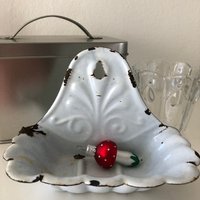 Seifenschale, Emailleseifenschale, Emaille Antike Seifenschale Emaille, Seifen Schale Zum Hängen, Hängen von Zuckerpuppenladen