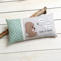 Kinderkissen Geburtskissen Namenskissen Kissen Personalisiert Taufe Taufgeschenk Geschenk Zur Geburt Mit Hund Bestickt Und Kinderkissen Geburtskissen Namenskissen Kissen Personalisiert Taufe Taufgeschenk Geschenk Zur Geburt Mit Hund Bestickt Und von ZuckerschnutenShop