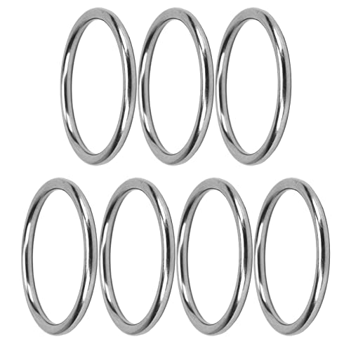 Metall-O-Ring, Nahtlos Geschweißter O-Ring, Rostfreier, Wasserdichter Edelstahl 304 für Fitness-Reifen (8 * 80mm) von Zudoo