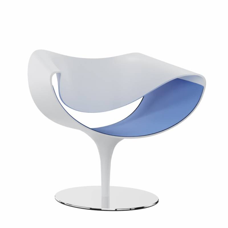 Züco PERILLO PE 0831 Lounge Sessel | Schale Weiß | Deckend lackiert | Konfigurator von Züco