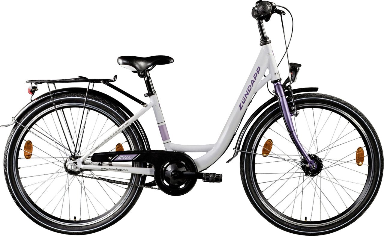 Zündapp Cityrad C400 24 Zoll 3-Gang weiß lila Zündapp Cityrad C400 24 Zoll 3-Gang weiß lila von Zündapp
