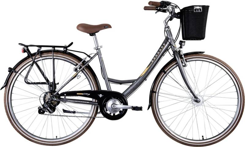 Zündapp Cityrad Z700 700c Damen 28 Zoll RH 46cm 6-Gang grau braun silber von Zündapp