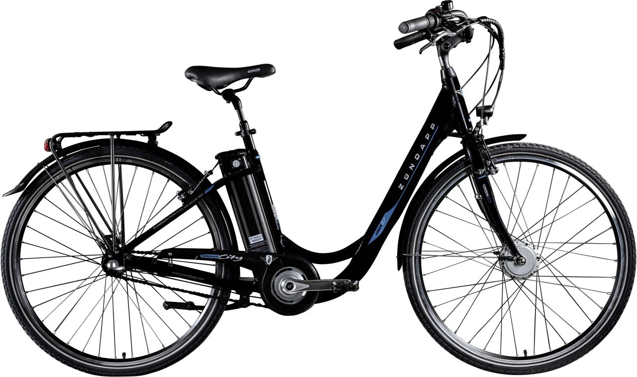 Zündapp E-Bike City Green 2.7 Damen 28 Zoll RH 48cm 3-Gang 374 Wh schwarz blau von Zündapp