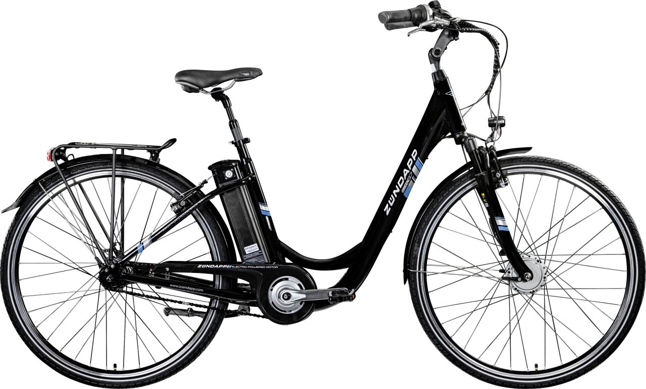 Zündapp E-Bike City Green 3.7 700c Damen 28 Zoll RH 48cm 7-Gang 374 Wh schwarz blau von Zündapp