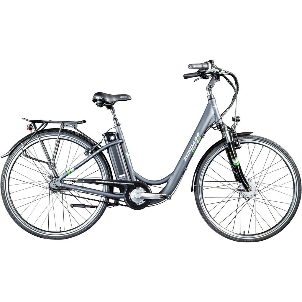 Zündapp E-Bike City Green 3.7 Damen 28 Zoll RH 48cm 7-Gang 374 Wh grau von Zündapp