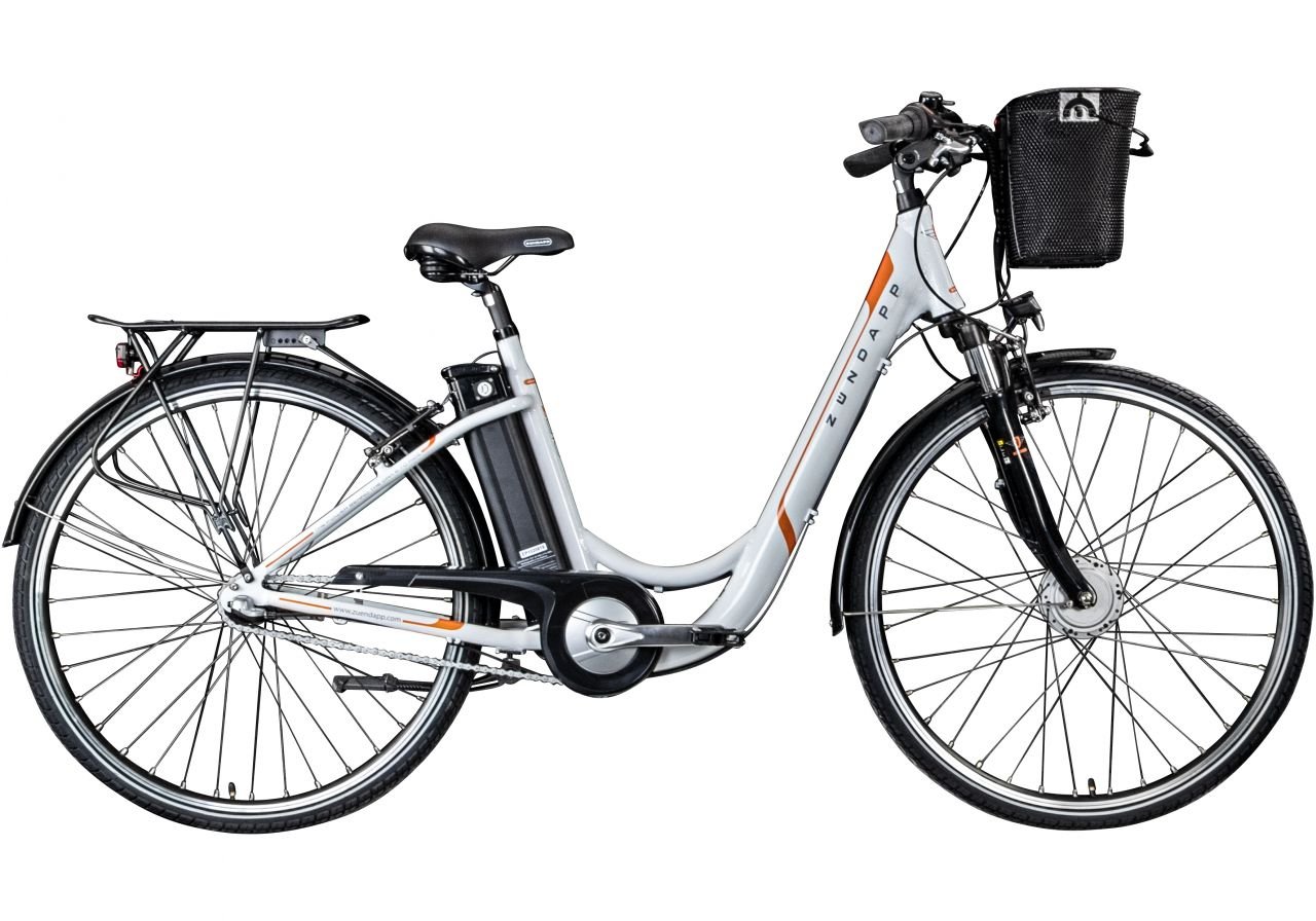 Zündapp E-Bike City Z510 28 Zoll 3-Gang 374 Wh weiß orange von Zündapp
