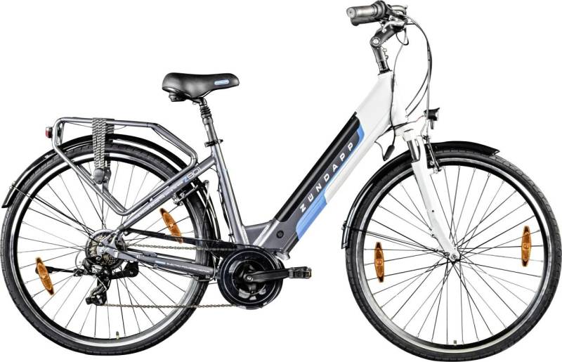 Zündapp E-Bike City Z901 700C MM 28 Zoll RH 46cm 7-Gang 418 Wh grau weiß von Zündapp