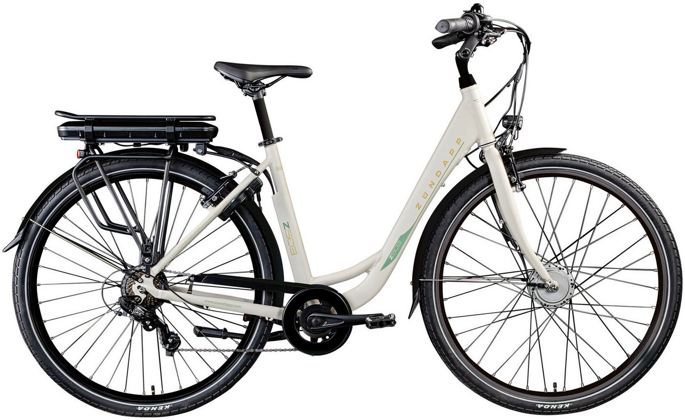 Zündapp E-Bike Cityrad Z503, 7 Gang Shimano Tourney Schaltwerk, Kettenschaltung, Frontmotor, 536 Wh von Zündapp