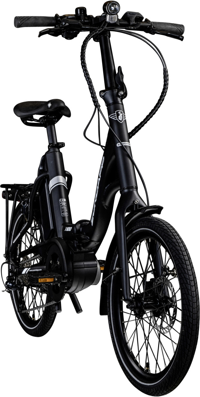 Zündapp E-Bike Faltrad X100 20 Zoll RH 45cm 9-Gang 400 Wh schwarz grau von Zündapp