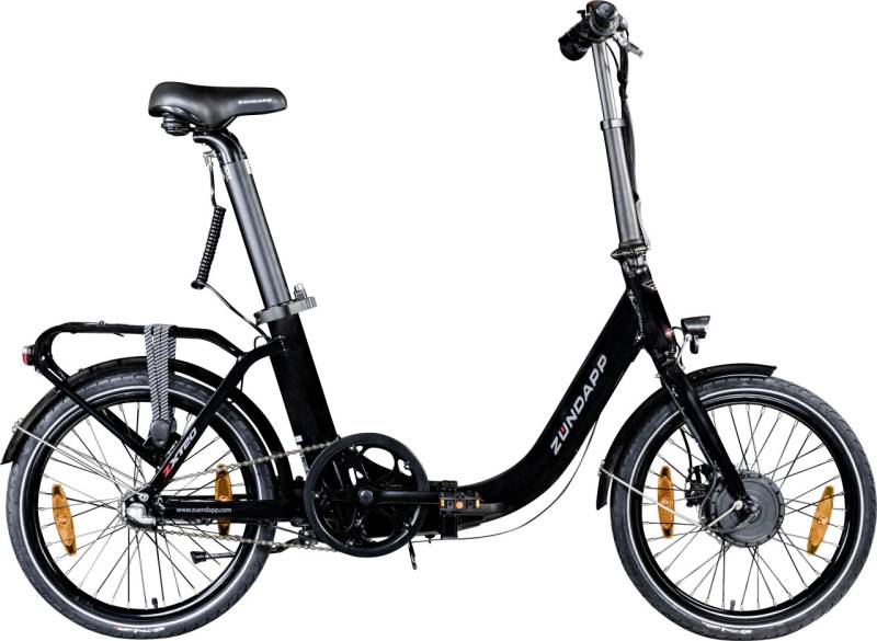 Zündapp E-Bike Faltrad ZXT20 20 Zoll RH 36cm 3-Gang 230 Wh schwarz von Zündapp