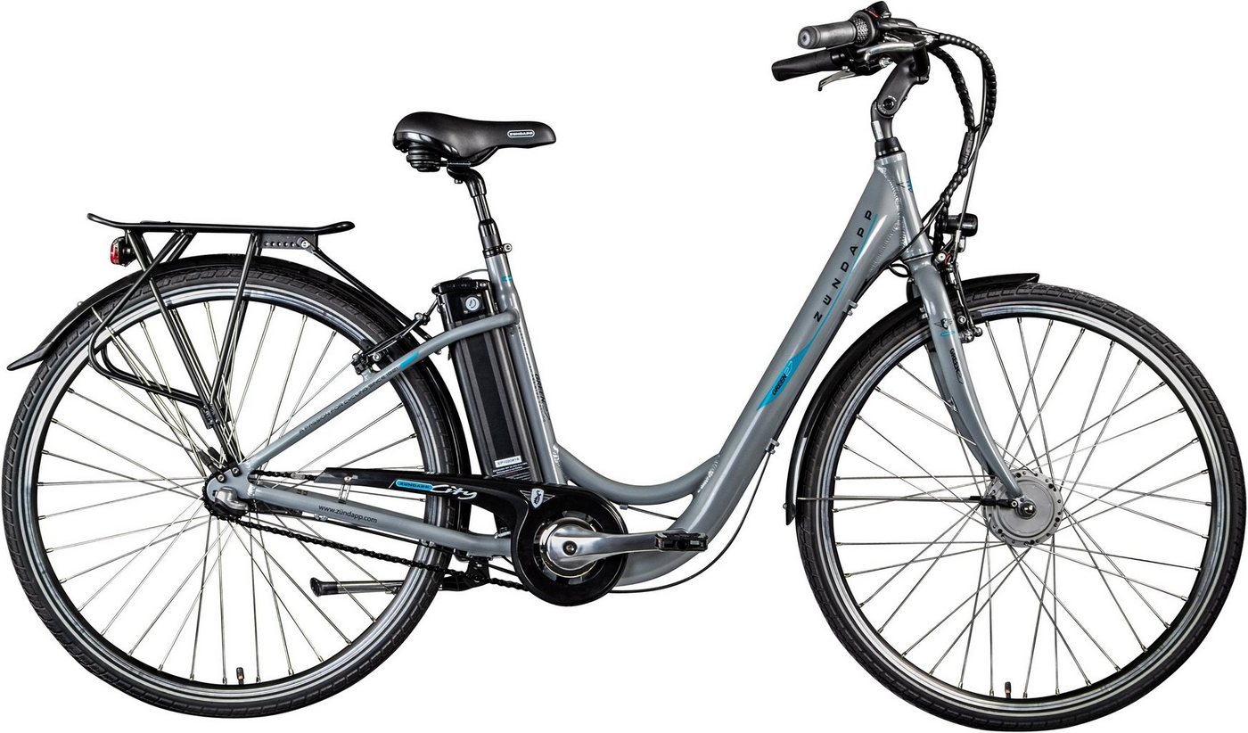 Zündapp E-Bike Green 2.7, 3 Gang, Nabenschaltung, Frontmotor, 374 Wh Akku von Zündapp