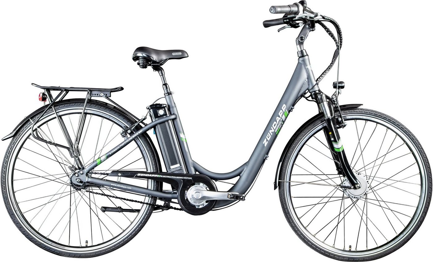 Zündapp E-Bike Green 3.7, 7 Gang, Nabenschaltung, Frontmotor, 374 Wh Akku von Zündapp