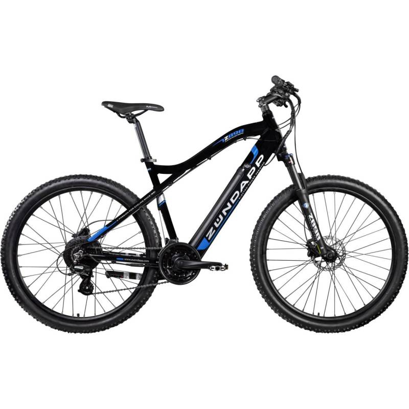 Zündapp E-Bike MTB Z898 27,5 Zoll 24-Gang, 504 Wh schwarz blau von Zündapp
