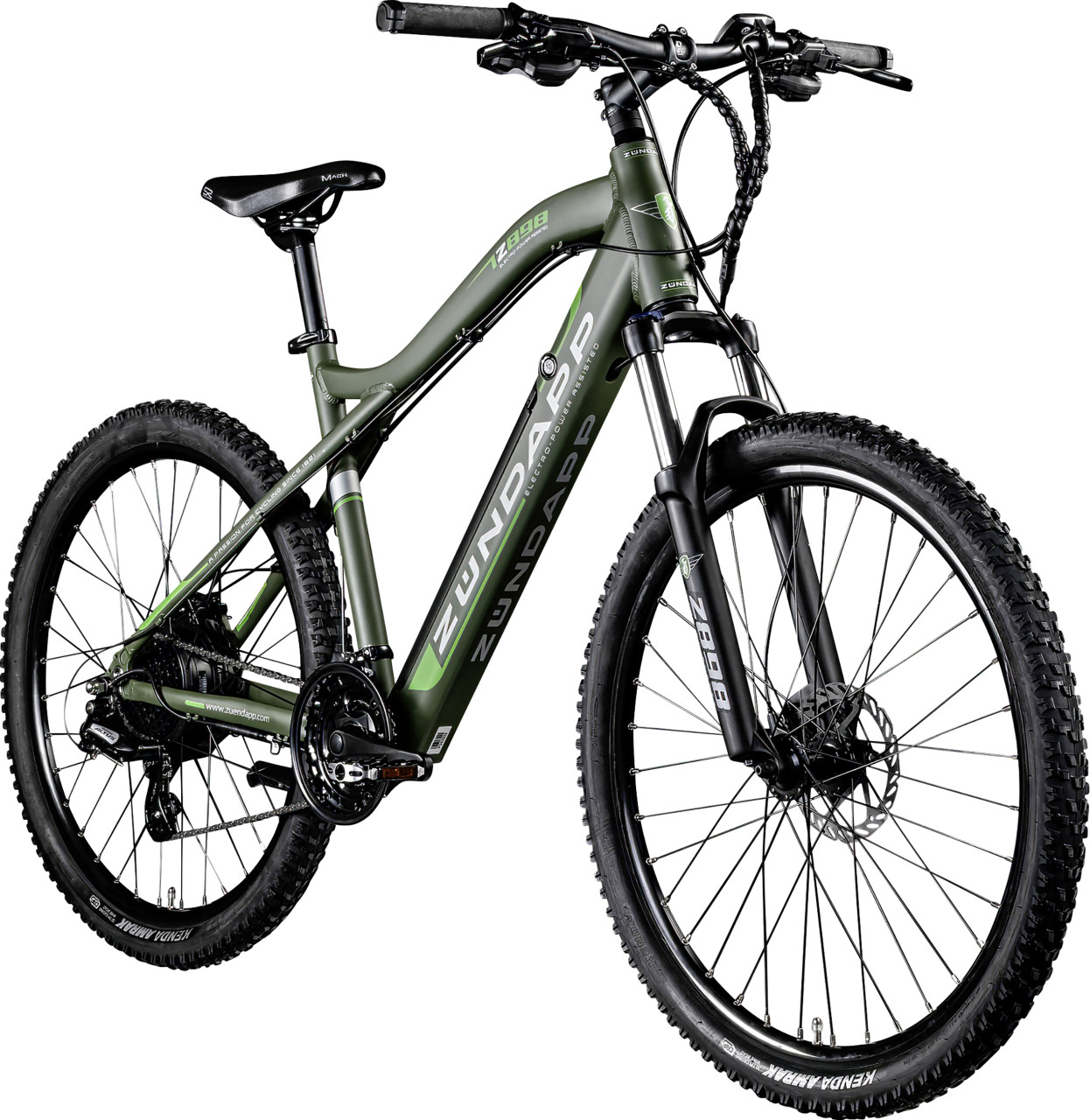 Zündapp E-Bike MTB Z898 27,5 Zoll RH 48cm 24-Gang, 504 Wh grün von Zündapp