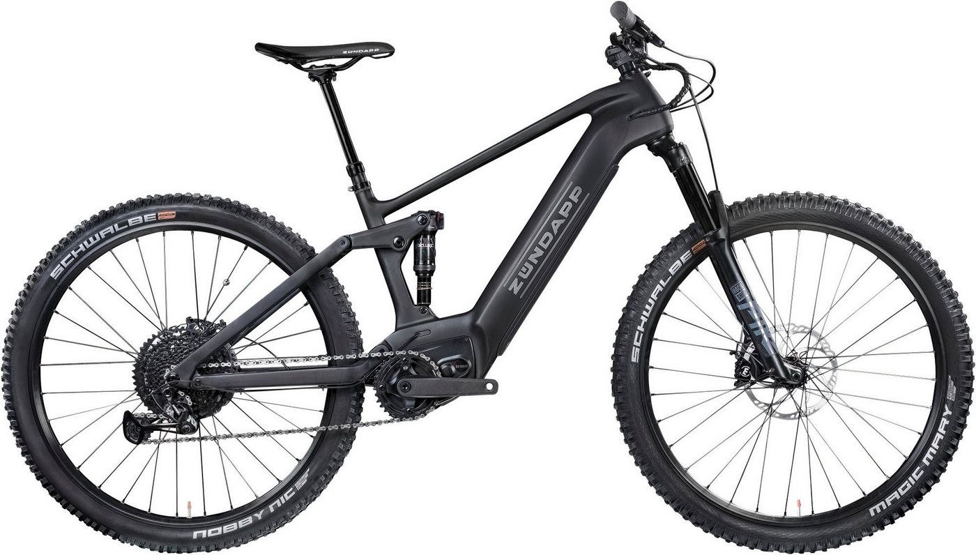 Zündapp E-Bike TX630, 12 Gang SRAM NX Eagle RD-NX-1.B1 Schaltwerk, Kettenschaltung, Mittelmotor, 630 Wh Akku von Zündapp