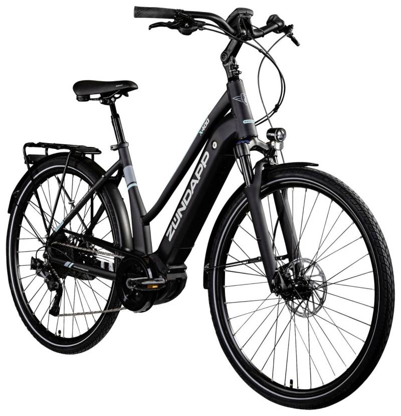 Zündapp E-Bike Trekking X400 28 Zoll 11-Gang 500 Wh schwarz türkis von Zündapp