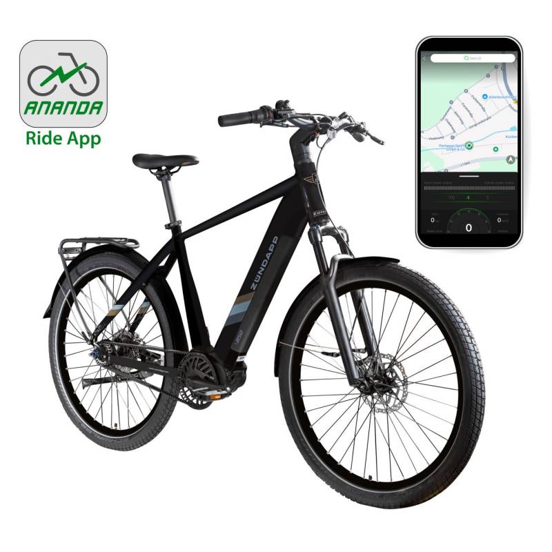 Zündapp E-Bike Trekking X850 Diamantrahmen 27,5 Zoll 7-Gang 550 Wh schwarz von Zündapp