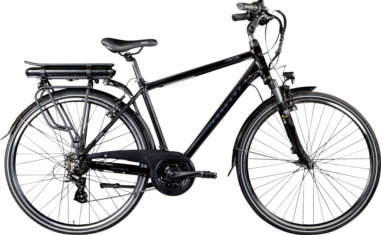 Zündapp E-Bike Trekking Z802 700c Herren 28 Zoll RH 48cm 21-Gang 374 Wh schwarz grau von Zündapp