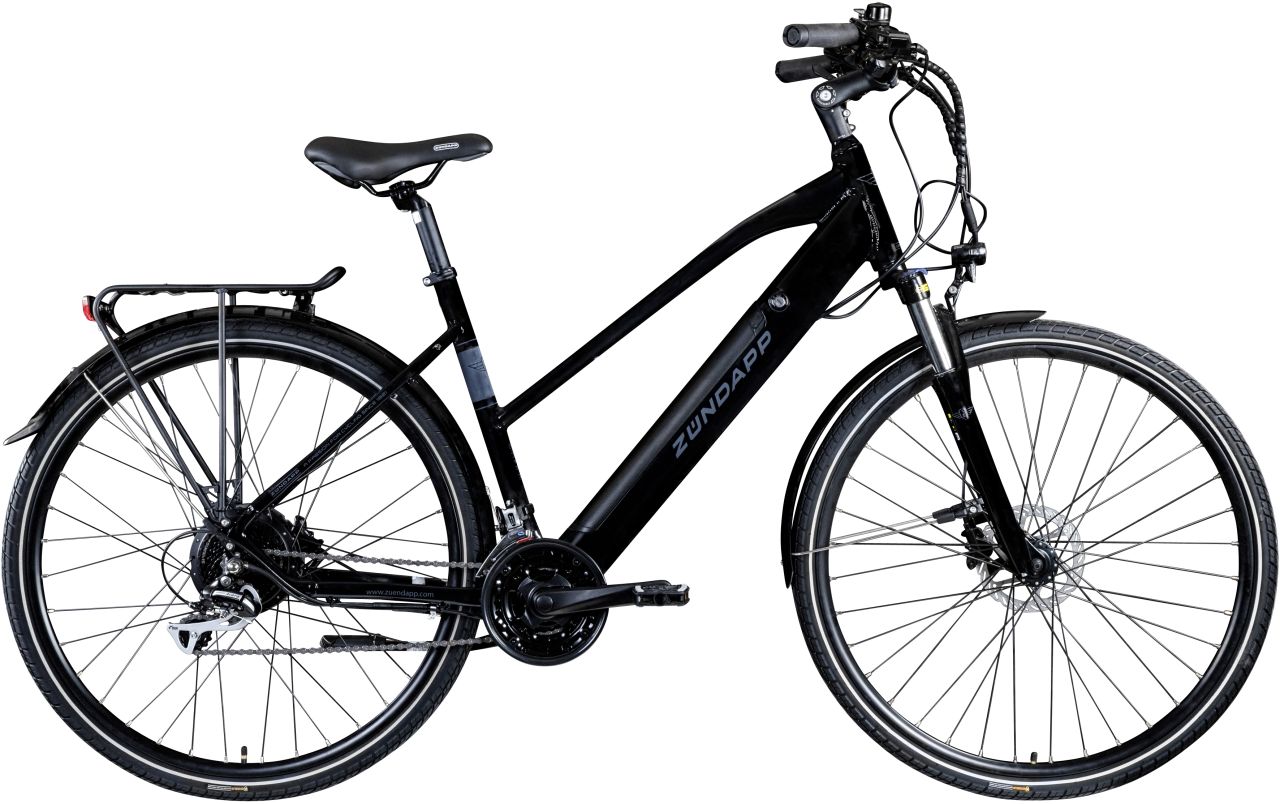 Zündapp E-Bike Trekking Z810 Damen 28 Zoll RH 50cm 24-Gang 417 Wh schwarz grau von Zündapp