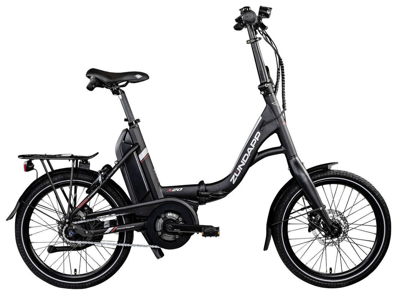 Zündapp E-Bike X20 E-Klapprad 20 Zoll 9-Gang 400 Wh schwarz rot Zündapp E-Bike X20 E-Klapprad 20 Zoll 9-Gang 400 Wh schwarz rot von Zündapp